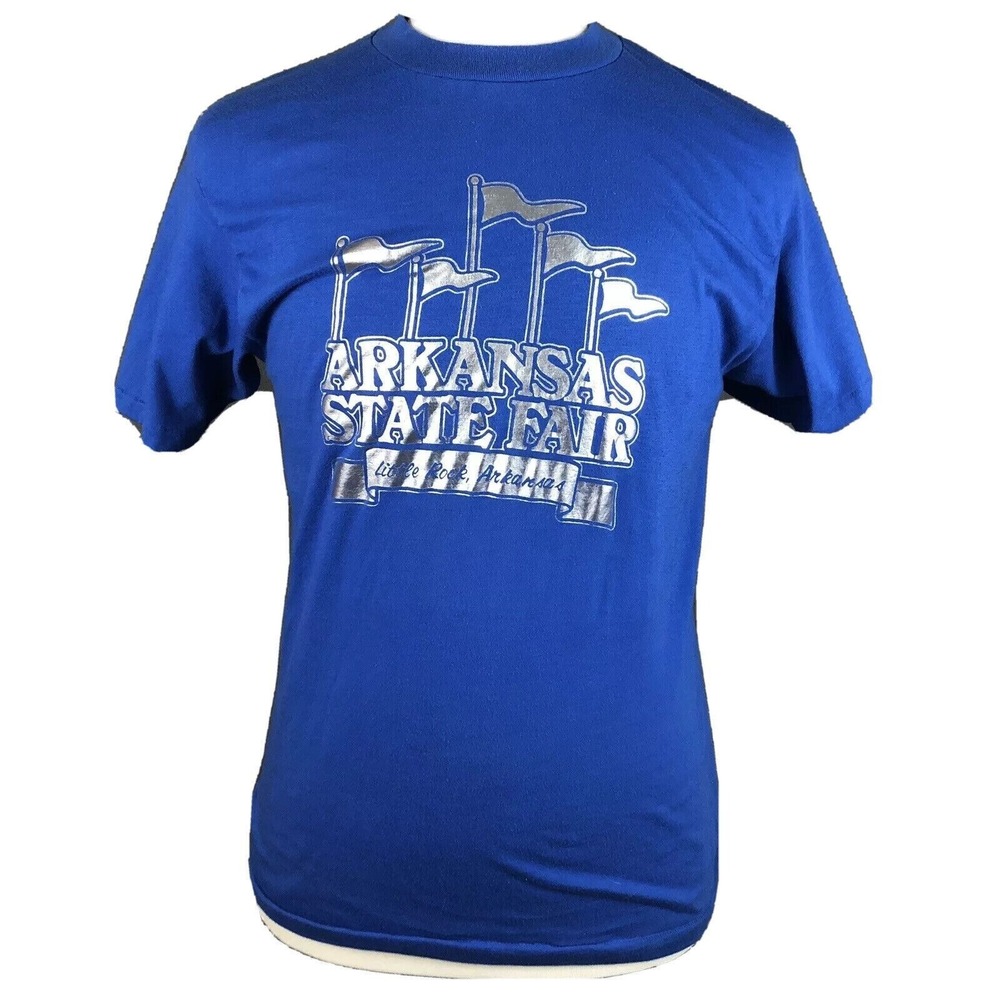 Arkansas State Fair VTG 80s Carnival T-Shirt Men's Large Rodeo Single Stitch USA
